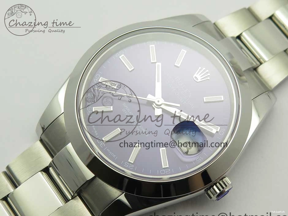 Best 1:1 41mm 126334 II Dial SS BP Oyster Bracelet Makers Blue DateJust Edition on Sticks 0424